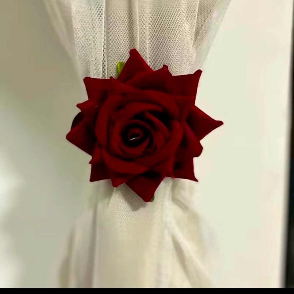 6 pcs flower curtain tie back home decorations